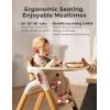 imageMomcozy DinerPal Wooden High Chair for Babies Toddlers ampamp Adults Up to 308 Lbs Convertible Baby Highchair with FoodGrade Tray DishwasherSafe Adjustable ampamp Ergonomic Natural Woodnatural wood
