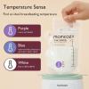 imageMomcozy Easy Pour Breastmilk Storage Bag 8Oz TempSensing Color Change 120 Count Milk Bag with Self Standing for Breastfeeding No Leak Presterilized for Freezer Recyclable ampamp BPA Free60 Count