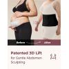 imageMomcozy Ergowrap Postpartum Belly Band for Natural and CSection Recovery Abdominal Binder with 3D Abdomen Lifting ampamp Ergonomic Back Support Seamless Belly Wrap Shapewear for Post Surgery RecoveryPetite  Black