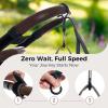 imageMomcozy Handle Strap for Baby Stroller  Safety Wrist Leash  Adjustable Pram Wheelchair Hand Leash  with Hooks for Storing Items  SecurityAccessory for Child SafetyGrey
