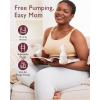 imageMomcozy Hands Free Pumping Bra Adjustable BreastPumps Holding and Nursing Bra Pumping ampamp Nursing Bra in OneBeige
