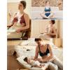 imageMomcozy HandsFree Pumping Bra Wireless ampamp Seamless Breast Pump Bra Breathable Tencel Fabric ampamp Fully Fixed Cups Nordic Blue