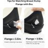 imageMomcozy HandsFree Pumping Bra Wireless ampamp Seamless Breast Pump Bra Breathable Tencel Fabric ampamp Fully Fixed CupsBlack