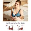 imageMomcozy HandsFree Pumping Bra Wireless ampamp Seamless Breast Pump Bra Breathable Tencel Fabric ampamp Fully Fixed CupsDusty Rose