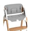 imageMomcozy High Chair Cushion ampamp Backrest Set  Ergonomic Support for Dinerpal Chairs Machine Washable Gray Seat Pad with NonSlip DesignGray