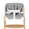 imageMomcozy High Chair Cushion ampamp Backrest Set  Ergonomic Support for Dinerpal Chairs Machine Washable Gray Seat Pad with NonSlip DesignGray