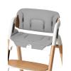 imageMomcozy High Chair Cushion ampamp Backrest Set  Ergonomic Support for Dinerpal Chairs Machine Washable Gray Seat Pad with NonSlip DesignGray