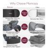 imageMomcozy Hip Seat Baby Carrier  Adjustable Waistband with Original 3D Belly Protector Ergonomic Carrier with Various Pockets for Newborns ampamp Toddlers up to 45lbs Black MediumStarry Sky