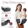 imageMomcozy Hip Seat Baby Carrier  Adjustable Waistband with Original 3D Belly Protector Ergonomic Carrier with Various Pockets for Newborns ampamp Toddlers up to 45lbs Black MediumStarry Sky