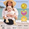 imageMomcozy Hip Seat Baby Carrier  Adjustable Waistband with Original 3D Belly Protector Ergonomic Carrier with Various Pockets for Newborns ampamp Toddlers up to 45lbs Black MediumBlack