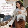 imageMomcozy Hip Seat Baby Carrier  Adjustable Waistband with Original 3D Belly Protector Ergonomic Carrier with Various Pockets for Newborns ampamp Toddlers up to 45lbs Black MediumLeopard