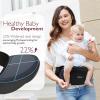 imageMomcozy Hip Seat Baby Carrier  Adjustable Waistband with Original 3D Belly Protector Ergonomic Carrier with Various Pockets for Newborns ampamp Toddlers up to 45lbs Black MediumBlack