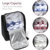 imageMomcozy Insulated Baby Bottle Bag MultiFunction Breastmilk Cooler Bag Fit as Wine Carrier or for Milk Bottles Like Dr Brown Comotomo Philips Nuk Lansinoh etcBlack