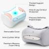 imageMomcozy Knee Pillow for Side Sleepers Soft Memory Foam Support Spine Alignment Pregnancy Leg Pillow for HIPS Back Sciatica Pain Fixed Strap for Moving Wider Contact Even PressureCooling Grey