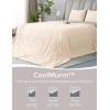 imageMomcozy Life CoolMurm Cooling Comforter for Hot Sleepers FullQueen 90quotx90quot Soft Breathable Pregnancy Cooling Blanket 3Second Cooling 8 Hours Stay Cool All Night Deep Light GreyCooling Beige Yellow