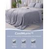 imageMomcozy Life CoolMurm Cooling Comforter for Hot Sleepers FullQueen 90quotx90quot Soft Breathable Pregnancy Cooling Blanket 3Second Cooling 8 Hours Stay Cool All Night Deep Light GreyCooling Grey Sky Blue