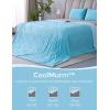 imageMomcozy Life CoolMurm Cooling Comforter for Hot Sleepers FullQueen 90quotx90quot Soft Breathable Pregnancy Cooling Blanket 3Second Cooling 8 Hours Stay Cool All Night Deep Light GreyCooling Deep Light Blue