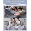 imageMomcozy Life CoolMurm Cooling Comforter for Hot Sleepers FullQueen 90quotx90quot Soft Breathable Pregnancy Cooling Blanket 3Second Cooling 8 Hours Stay Cool All Night Deep Light GreyCooling Deep Light Grey