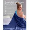 imageMomcozy Life CoolMurm Cooling Comforter for Hot Sleepers FullQueen 90quotx90quot Soft Breathable Pregnancy Cooling Blanket 3Second Cooling 8 Hours Stay Cool All Night Deep Light GreyCooling Deep Light Midnight Blue