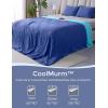 imageMomcozy Life CoolMurm Cooling Comforter for Hot Sleepers FullQueen 90quotx90quot Soft Breathable Pregnancy Cooling Blanket 3Second Cooling 8 Hours Stay Cool All Night Deep Light GreyCooling Deep Light Midnight Blue