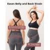 imageMomcozy Maternity Leggings Over The Belly Maternity Yoga Pants for Women Pregnancy Leggings Workout Tights PantsGray