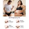 imageMomcozy Maternity Underwear Seamless Pregnancy Postpartum Panties Under Bump Maternity Underwear CottonBlack oyster Pink2pk
