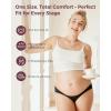 imageMomcozy Maternity Underwear for Women  Pregnancy Postpartum Panties  Under the Bump Bikinis  One SizeBlack
