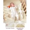 imageMomcozy Muslin Fitted Mini Crib Sheets 38quotx26quot 2 Pack Soft Breathable Natural Cotton Baby Mattress Sheet 360 Mattress Wrapping No Slip Boys Girls Neutral Toddler Bed Sheet Grey GreenBravery Giraffe