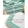 imageMomcozy Muslin Fitted Mini Crib Sheets 38quotx26quot 2 Pack Soft Breathable Natural Cotton Baby Mattress Sheet 360 Mattress Wrapping No Slip Boys Girls Neutral Toddler Bed Sheet Grey GreenGreen Grey