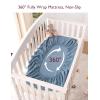 imageMomcozy Muslin Fitted Mini Crib Sheets