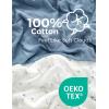 imageMomcozy Muslin Standard Fitted Crib Sheets 52quotx28quot 2 Pack Soft Breathable Natural Cotton Baby Mattress Sheet 360 Mattress Wrapping No Slip Boys Girls Neutral Toddler Bed Sheet Blue Star MoonBlue White Star Moon