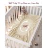 imageMomcozy Muslin Standard Fitted Crib Sheets 52quotx28quot 2 Pack Soft Breathable Natural Cotton Baby Mattress Sheet 360 Mattress Wrapping No Slip Boys Girls Neutral Toddler Bed Sheet Blue Star MoonBeige Light Blush