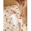 imageMomcozy Muslin Standard Fitted Crib Sheets 52quotx28quot 2 Pack Soft Breathable Natural Cotton Baby Mattress Sheet 360 Mattress Wrapping No Slip Boys Girls Neutral Toddler Bed Sheet Blue Star MoonBravery Giraffe