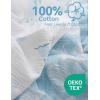 imageMomcozy Muslin Standard Fitted Crib Sheets 52quotx28quot 2 Pack Soft Breathable Natural Cotton Baby Mattress Sheet 360 Mattress Wrapping No Slip Boys Girls Neutral Toddler Bed Sheet Blue Star MoonOcean Sound