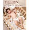 imageMomcozy Muslin Standard Fitted Crib Sheets 52quotx28quot 2 Pack Soft Breathable Natural Cotton Baby Mattress Sheet 360 Mattress Wrapping No Slip Boys Girls Neutral Toddler Bed Sheet Blue Star MoonBravery Giraffe