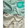 imageMomcozy Muslin Standard Fitted Crib Sheets 52quotx28quot 2 Pack Soft Breathable Natural Cotton Baby Mattress Sheet 360 Mattress Wrapping No Slip Boys Girls Neutral Toddler Bed Sheet Blue Star MoonCrisp Green Grey