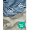 imageMomcozy Muslin Standard Fitted Crib Sheets 52quotx28quot 2 Pack Soft Breathable Natural Cotton Baby Mattress Sheet 360 Mattress Wrapping No Slip Boys Girls Neutral Toddler Bed Sheet Blue Star MoonSky Realm Blue Grey