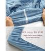 imageMomcozy Muslin Standard Fitted Crib Sheets 52quotx28quot 2 Pack Soft Breathable Natural Cotton Baby Mattress Sheet 360 Mattress Wrapping No Slip Boys Girls Neutral Toddler Bed Sheet Blue Star MoonSky Realm Blue Grey