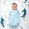 imageMomcozy Muslin Swaddle Blankets for Baby Boys and Girls 4Pack Breathable and SkinFriendly Receiving Blanket Wrap Baby Essentials Registry ampamp Gift 47 x 47 inchesMarine Sea Sprite