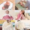 imageMomcozy Muslin Swaddle Blankets for Baby Boys and Girls 4Pack Breathable and SkinFriendly Receiving Blanket Wrap Baby Essentials Registry ampamp Gift 47 x 47 inchesLight Green