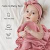 imageMomcozy Muslin Swaddle Blankets for Baby Boys and Girls 4Pack Breathable and SkinFriendly Receiving Blanket Wrap Baby Essentials Registry ampamp Gift 47 x 47 inchesMint Green