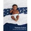 imageMomcozy Muslin Swaddle Blankets for Baby Boys and Girls 4Pack Breathable and SkinFriendly Receiving Blanket Wrap Baby Essentials Registry ampamp Gift 47 x 47 inchesMidnight Star Clouds