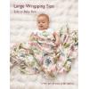 imageMomcozy Muslin Swaddle Blankets for Baby Boys and Girls 4Pack Breathable and SkinFriendly Receiving Blanket Wrap Baby Essentials Registry ampamp Gift 47 x 47 inchesPlant Kingdom