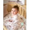 imageMomcozy Muslin Swaddle Blankets for Baby Boys and Girls 4Pack Breathable and SkinFriendly Receiving Blanket Wrap Baby Essentials Registry ampamp Gift 47 x 47 inchesJoy