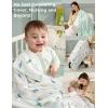 imageMomcozy Muslin Swaddle Blankets for Baby Boys and Girls 4Pack Breathable and SkinFriendly Receiving Blanket Wrap Baby Essentials Registry ampamp Gift 47 x 47 inchesBravery