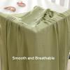 imageMomcozy Muslin Swaddle Blankets for Baby Boys and Girls 4Pack Breathable and SkinFriendly Receiving Blanket Wrap Baby Essentials Registry ampamp Gift 47 x 47 inchesLight Green