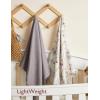 imageMomcozy Muslin Swaddle Blankets for Baby Boys and Girls 4Pack Breathable and SkinFriendly Receiving Blanket Wrap Baby Essentials Registry ampamp Gift 47 x 47 inchesJungle Dinosaur