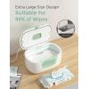 imageMomcozy New Baby Wipe Warmer 100pcs Larger Capacity Wipe Dispenser 10Min Fast Heating with 4 Temperature Modes Innovative Spring Design Silicone ampamp Top SealsQuick Even Heating 3Level Nightlight