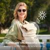 imageMomcozy Newborn Baby Carrier  Ergonomic Cozy and Lightweight Carrier for 724lbs Adjustable Neck Support with Sunshield Breathable Airmesh Perfect for Summer Outing KhakiKhaki