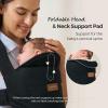imageMomcozy Newborn Carrier WeeSnug Lightweight and Cozy Comfort for 725 lbs Ergonomic CrossBack Support Effortless to Put On HandsFree Baby Carrier with Lumbar Support KhakiBlack